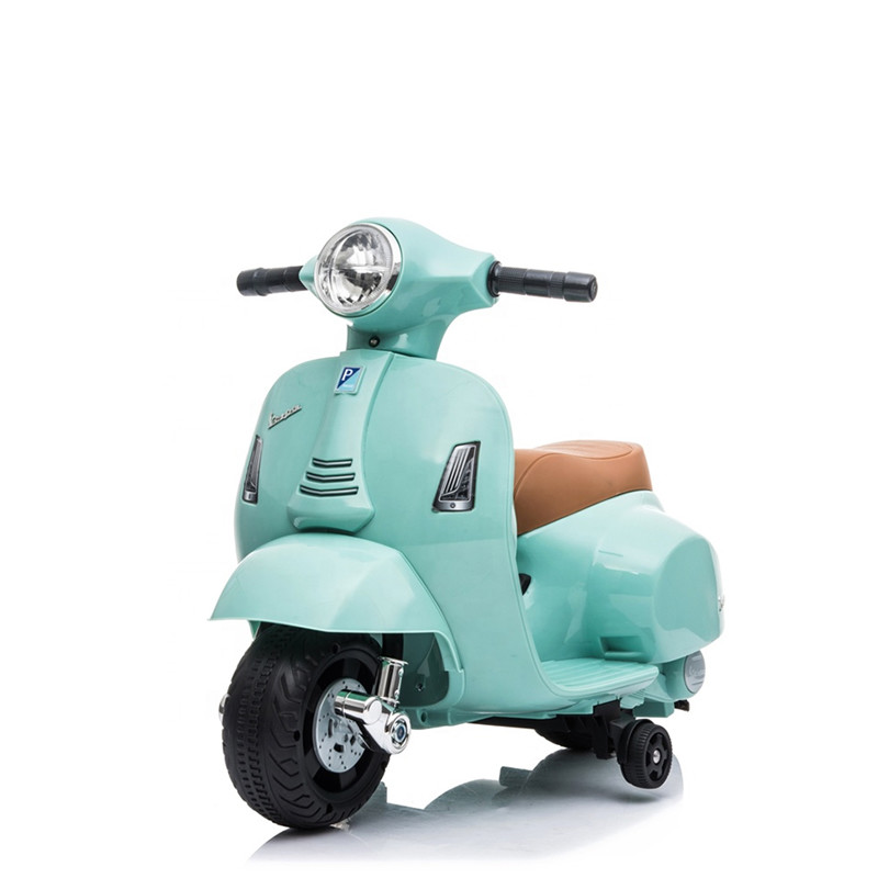 2020 nueva Vespa eléctrica con licencia para montar en coche para bicicletas para niños Motocicleta con pilas